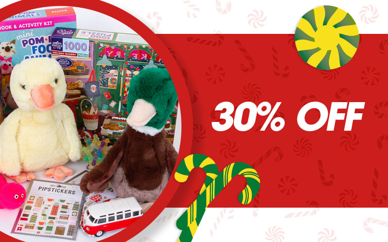 30% OFF: Toys, Games and Stocking Stuffers